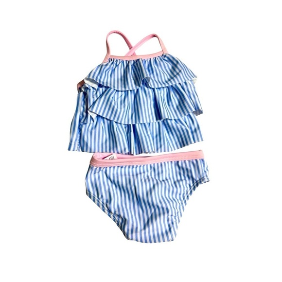 wonder nation Other - Wonder Nation Girls Sz 12M Bikini Set Blue Stripes k181